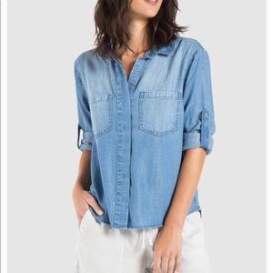 Bella Dahl Denim Split Button-Up